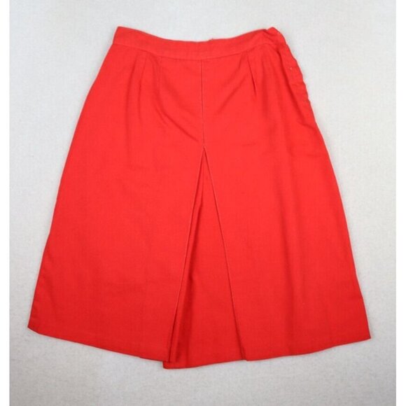VINTAGE 70s WOMEN'S RED CULOTTE GAUCHO SHORTS - SIZE 2XS - XS - Picture 2 of 12